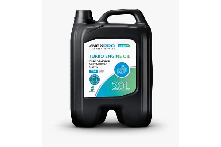 Galão de 20 litros do lubrificante Nexpro Infinity.