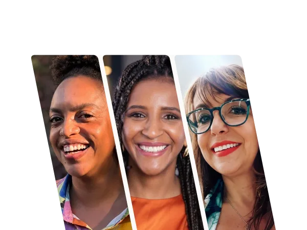 Da esquerda para a direita, Andrezza Cruz, Ariane Santos e Larissa Botter Ortiz, no episódio 2