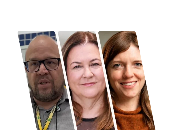 Da esquerda para a direita, Fabiano Souza, Gina Marques e Patrícia Byington, no episódio 3