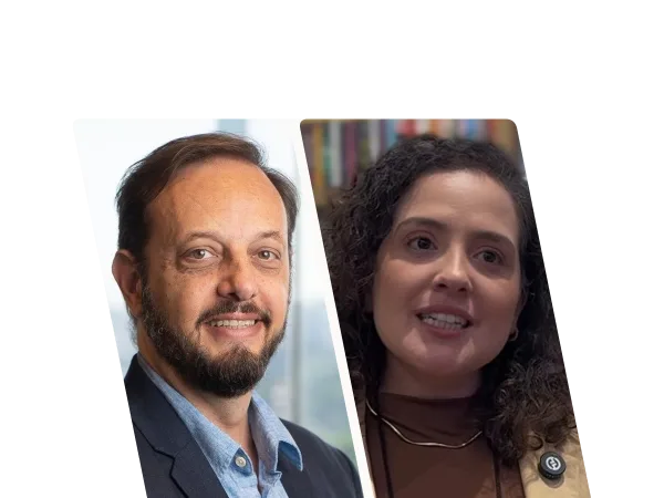 Da esquerda para a direita, Flávio Ribeiro e Natália Proença, no episódio 4
